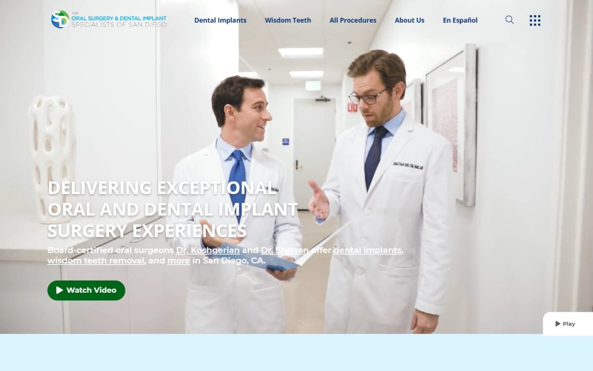 sandiegooralsurgery.com screenshot