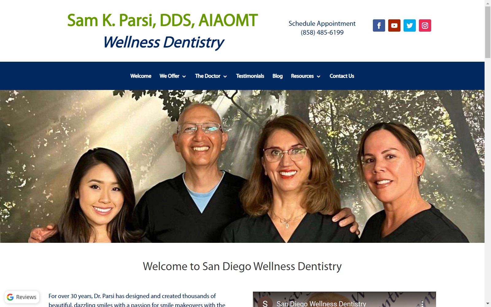 sandiegowellnessdentistry.com screenshot