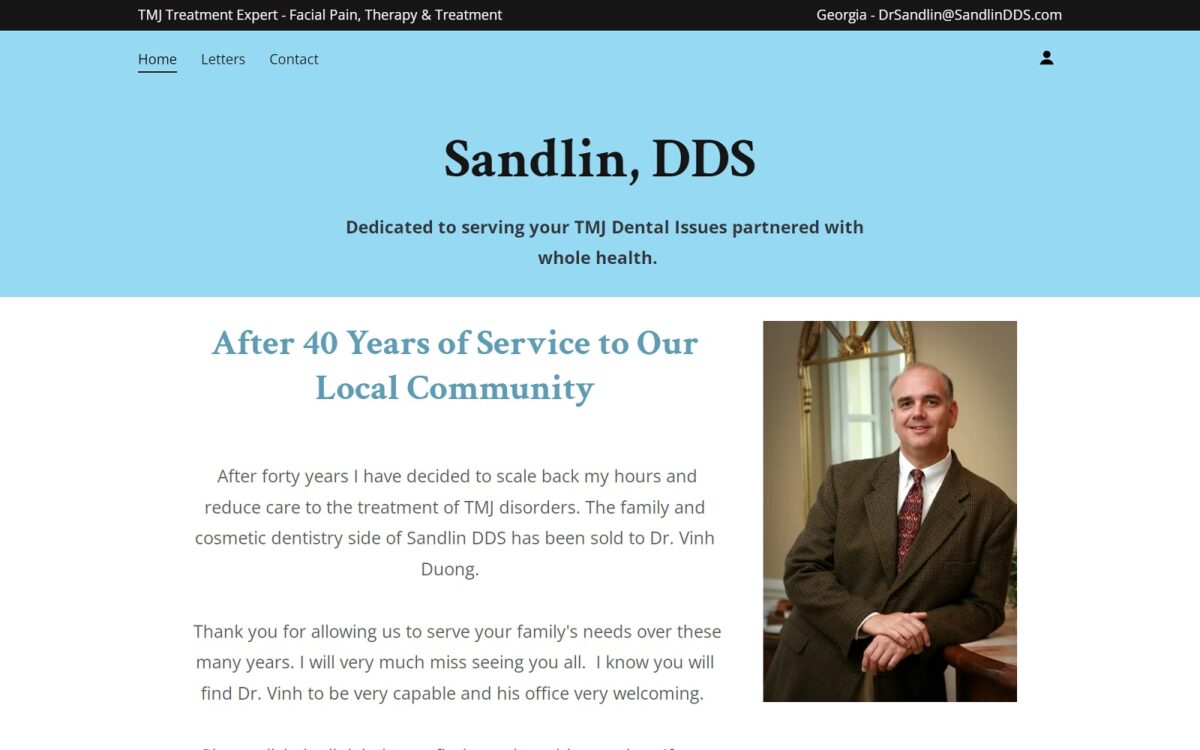 sandlindds.com screenshot