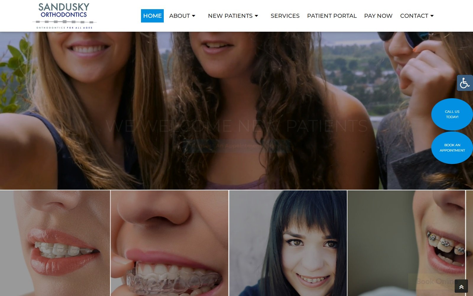 sanduskyorthodontics.com screenshot