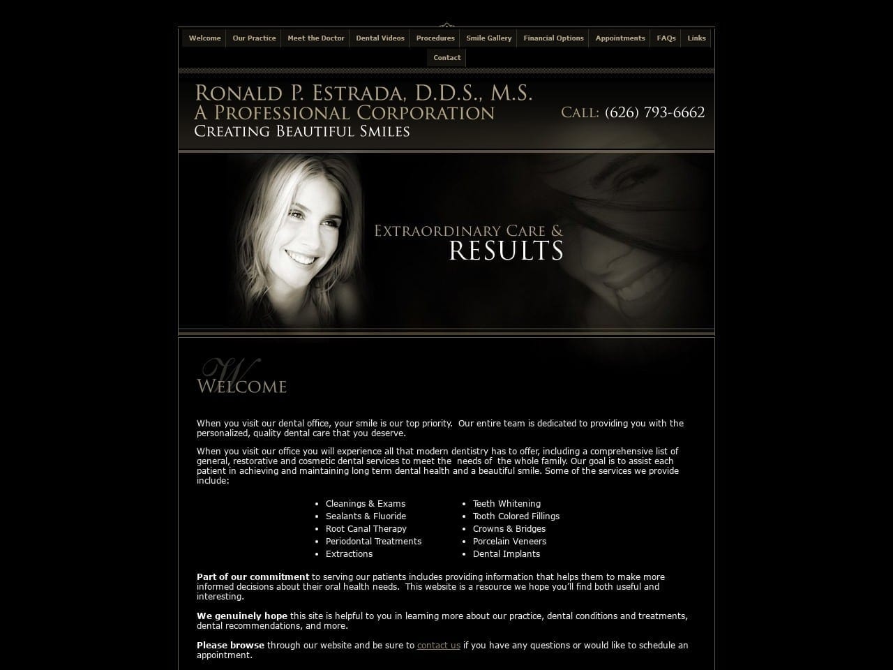 Sanmarino Dentistry Website Screenshot from sanmarinodentistry.com