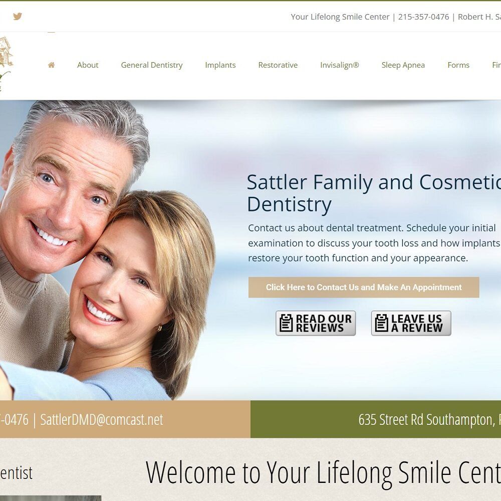sattlerfamilydentistry.com screenshot