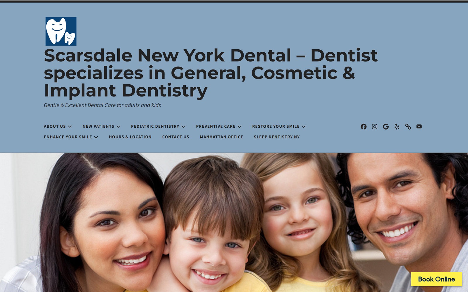 scarsdaledental.com screenshot