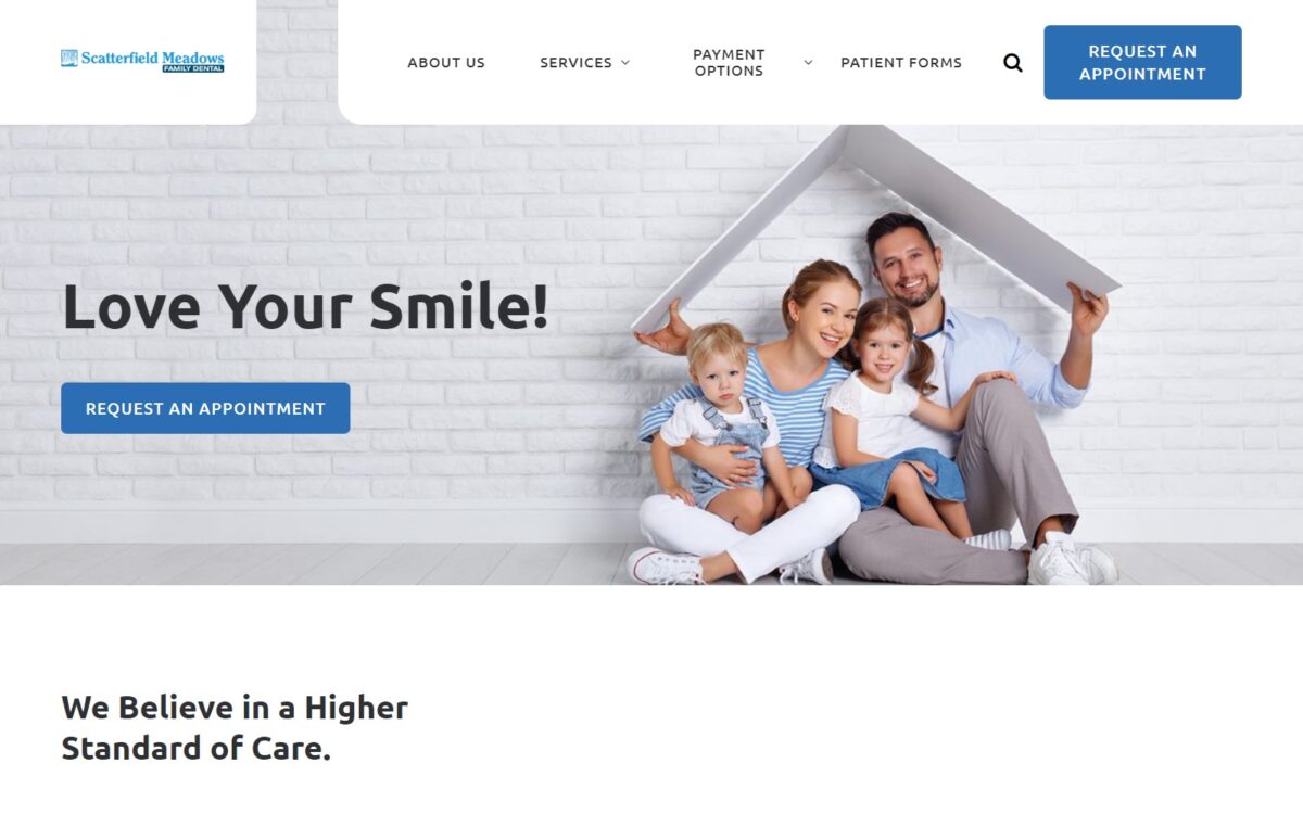 scatterfieldmeadowsfamilydental.com screenshot