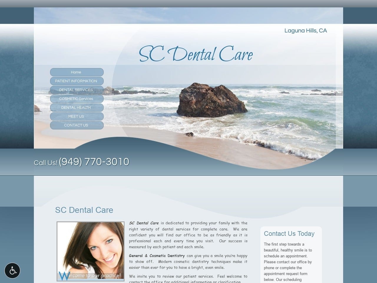 Sc Dental Care Website Screenshot from scdentalcare.com