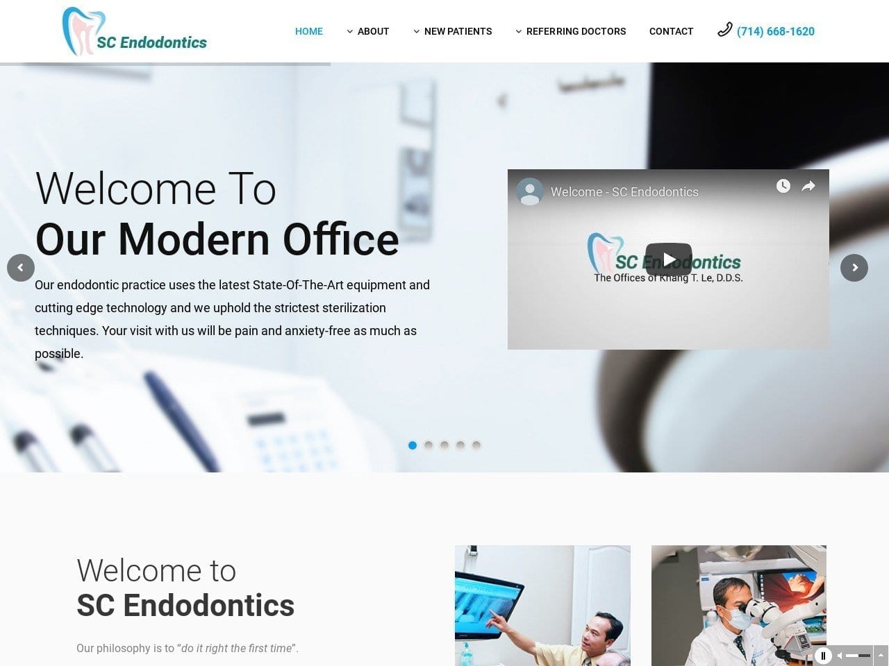 S C Endodontics Website Screenshot from scendodontics.com