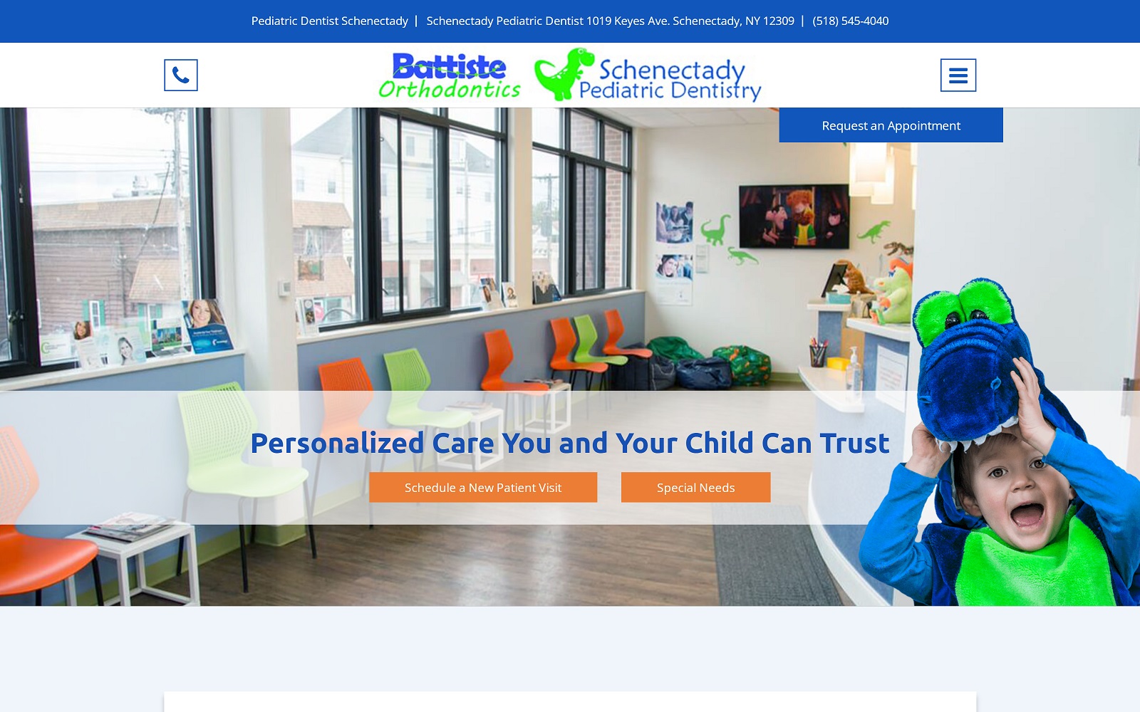 schenectadypediatric.dentist screenshot