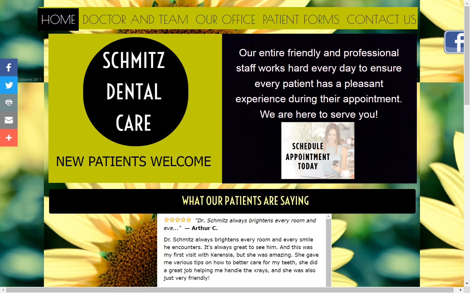 schmitzdental.com screenshot