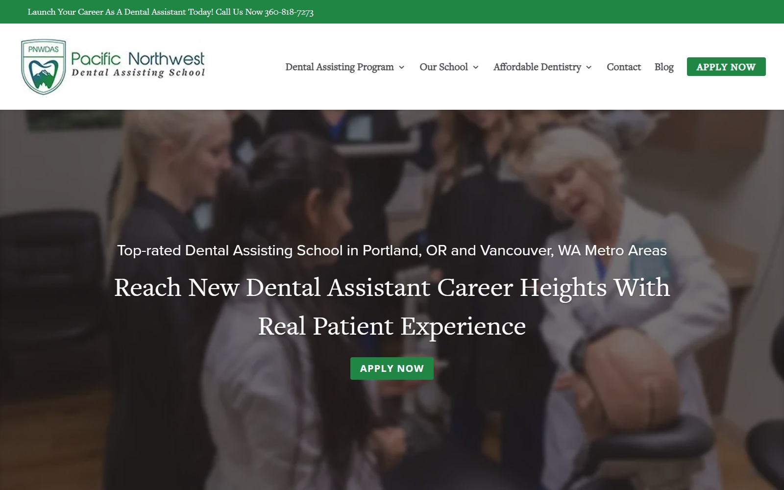 schoolofdentalassisting-vancouver.com screenshot