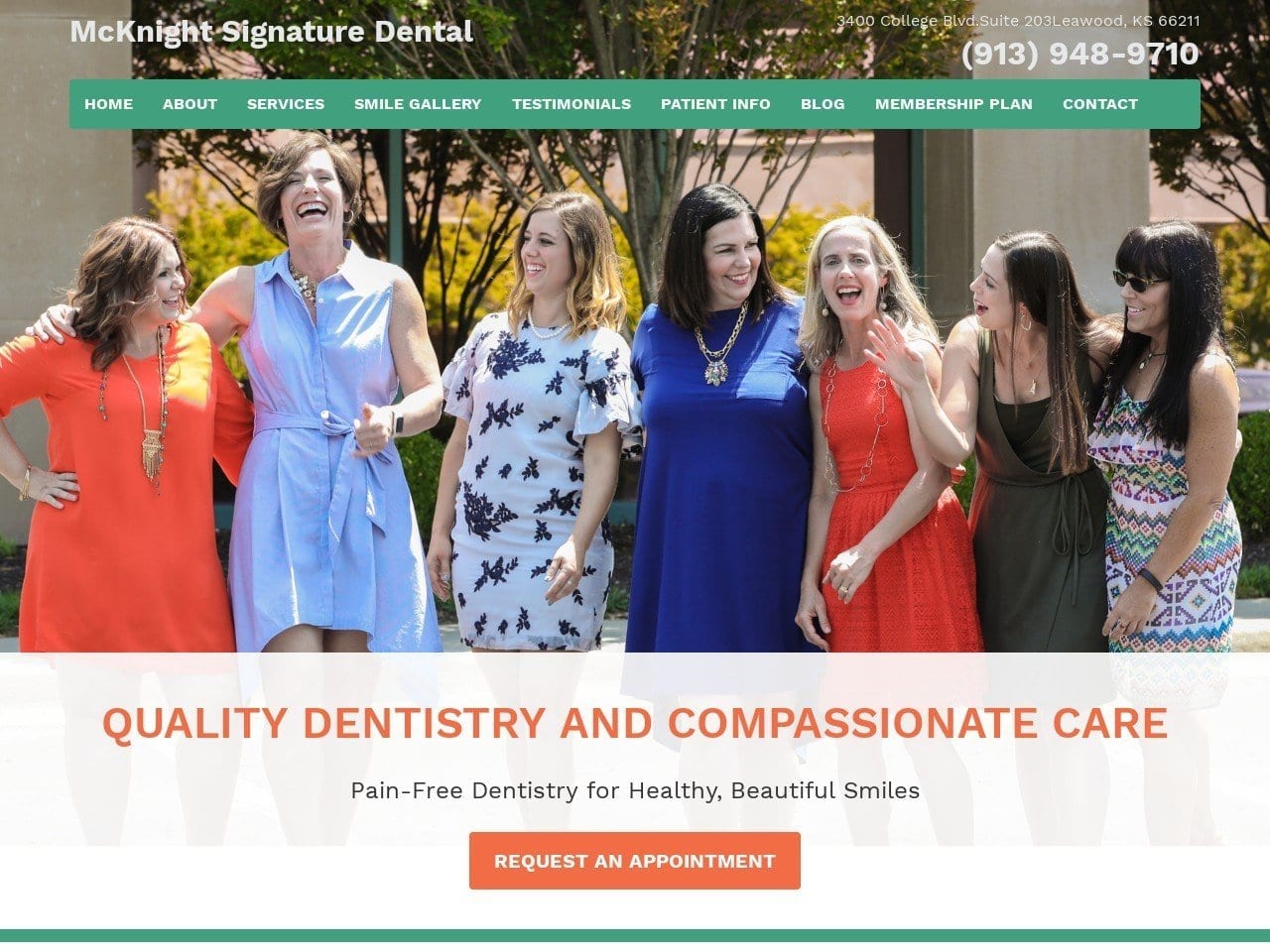 Schutte & McKnight Dentistry Website Screenshot from schuttemcknightdds.com