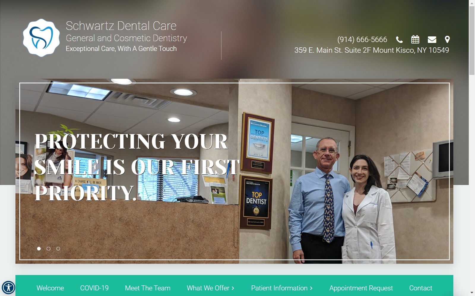 schwartzdentalcare.com screenshot