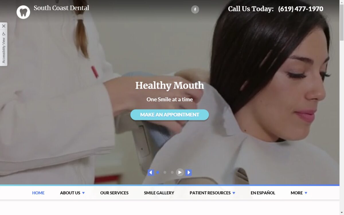 scoastdental.com screenshot