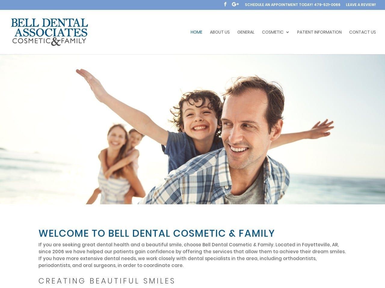 Bell Dental Website Screenshot from scottbelldds.com