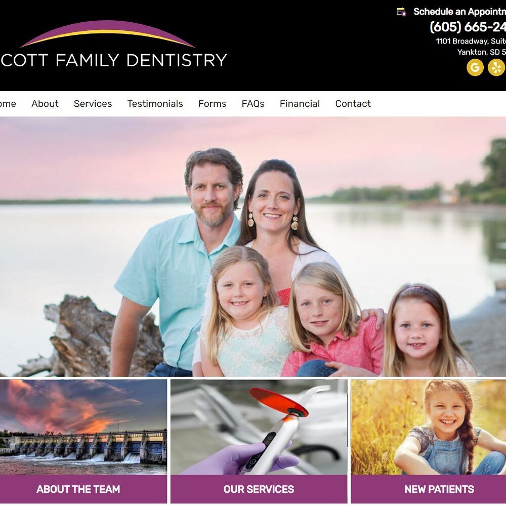scottfamilysmiles.com screenshot
