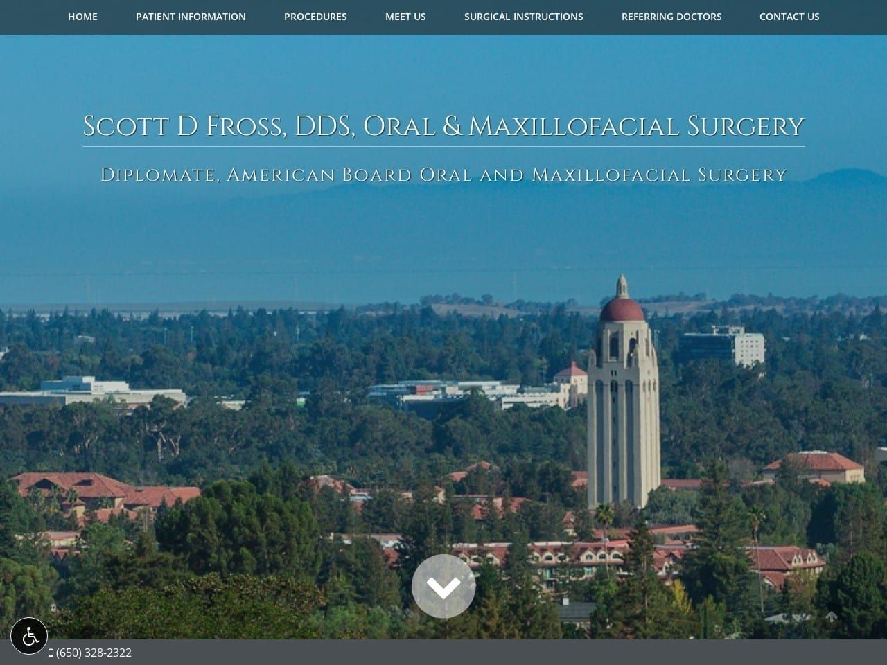 Dr. Scott D. Fross DDS Website Screenshot from scottfross.com