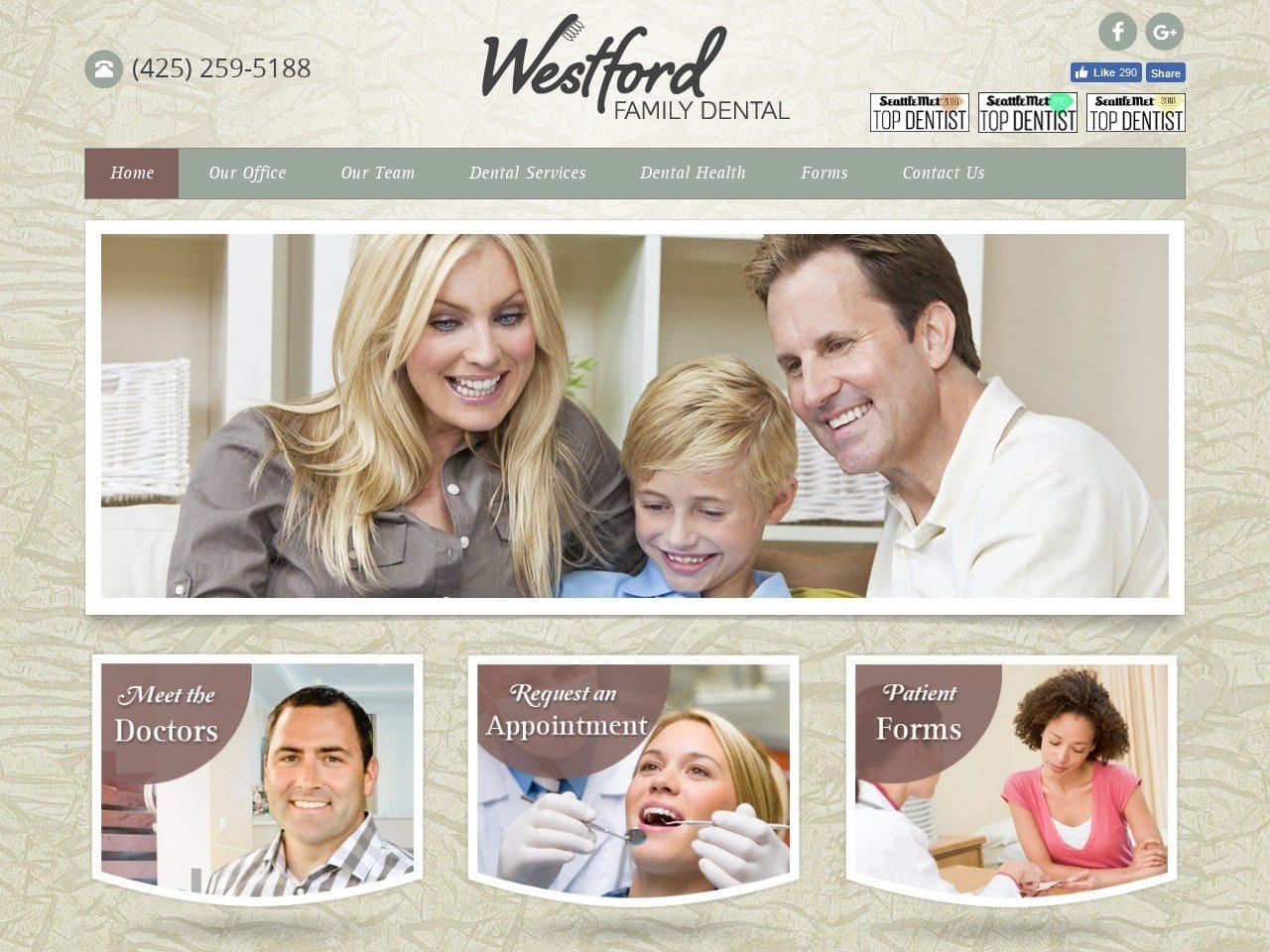 Scott Westford DDS Website Screenshot from scottwestforddental.com