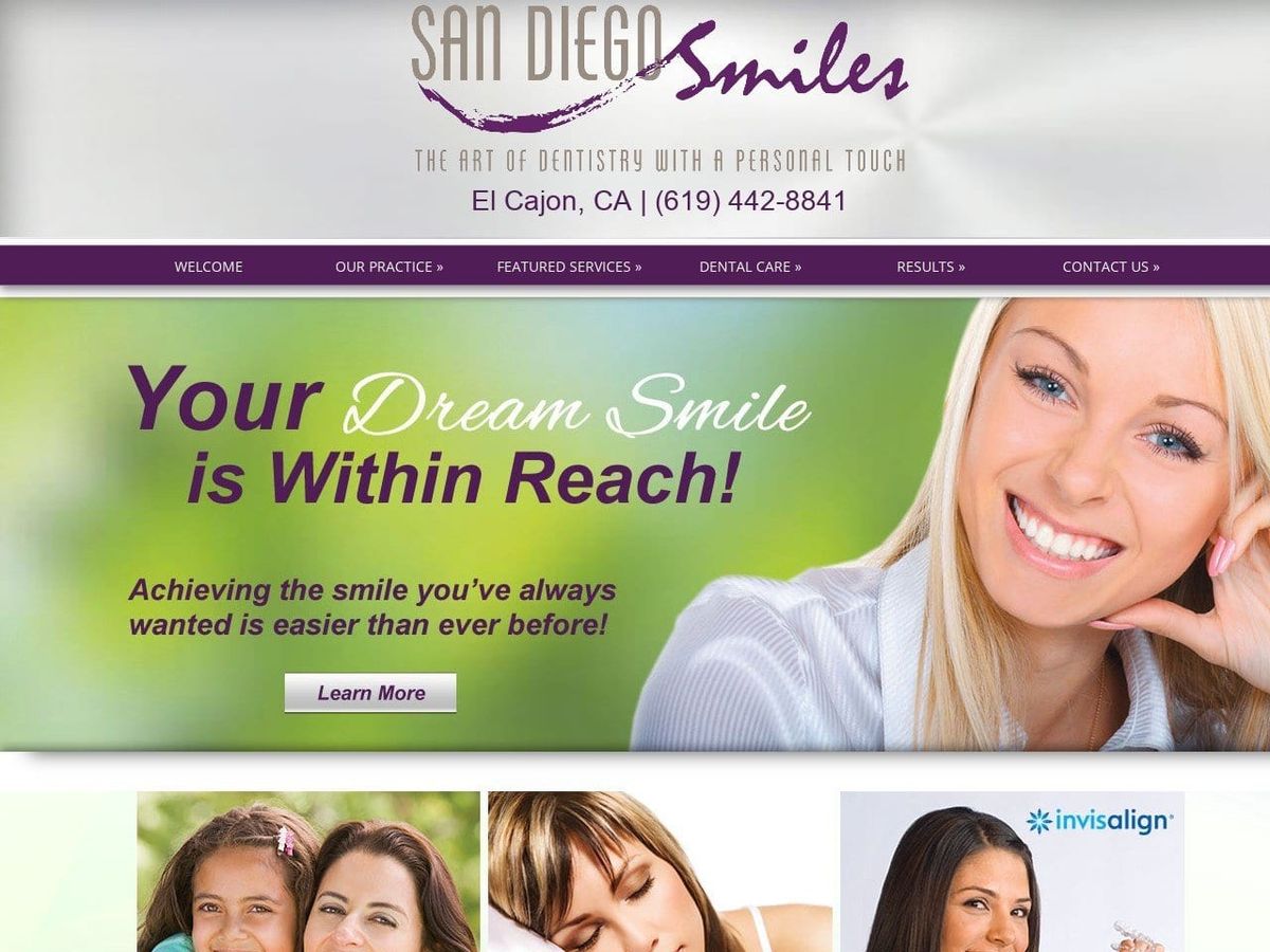 Steven E Krause DDS Website Screenshot from sdsmilestudio.com