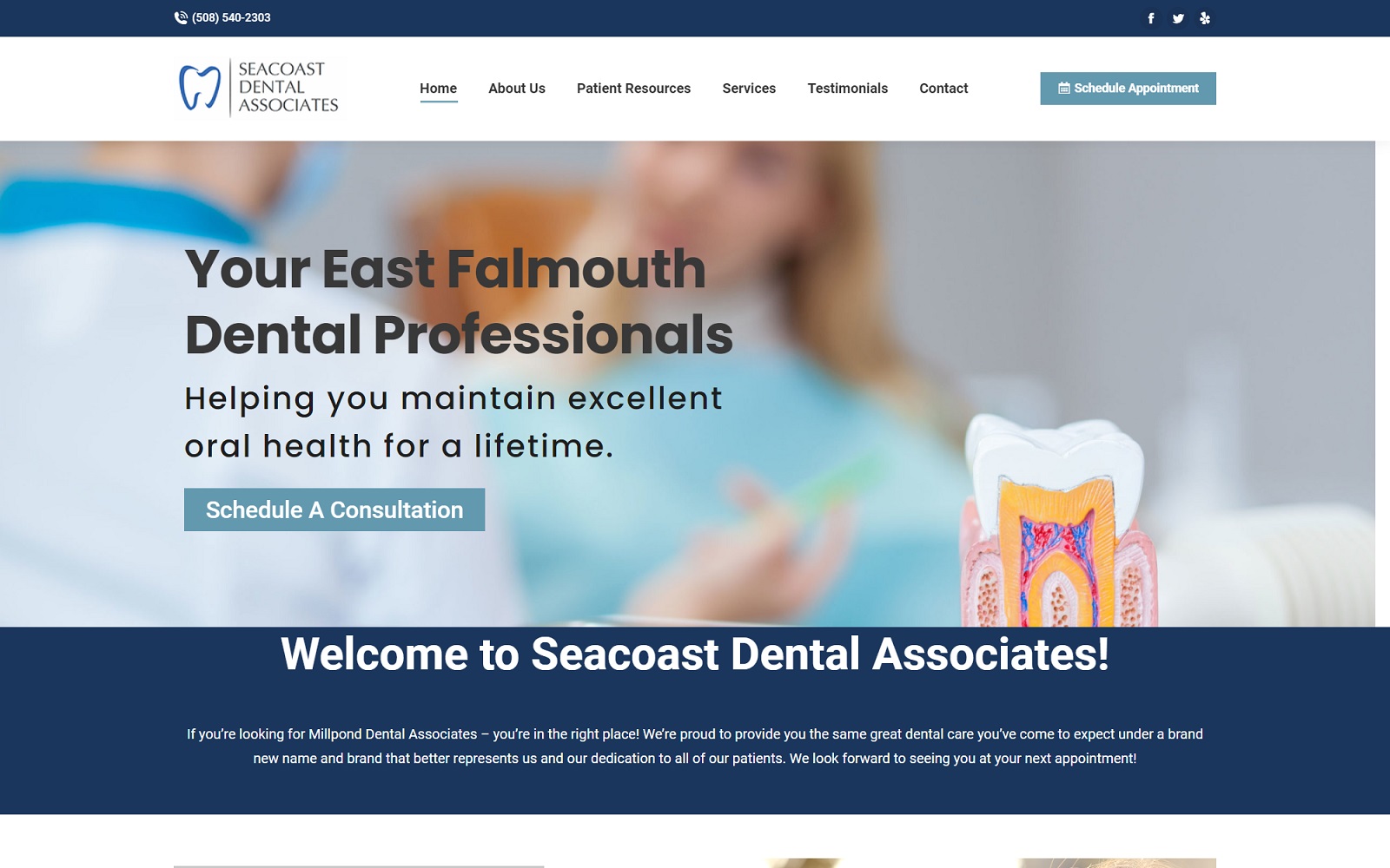 seacoastdentalassociates.com screenshot