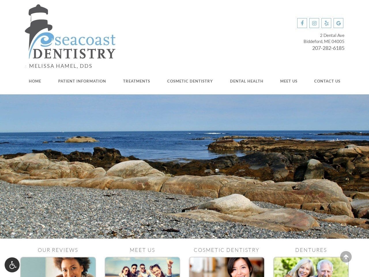 Seacoast Dentistry Website Screenshot from seacoastdentistry.com