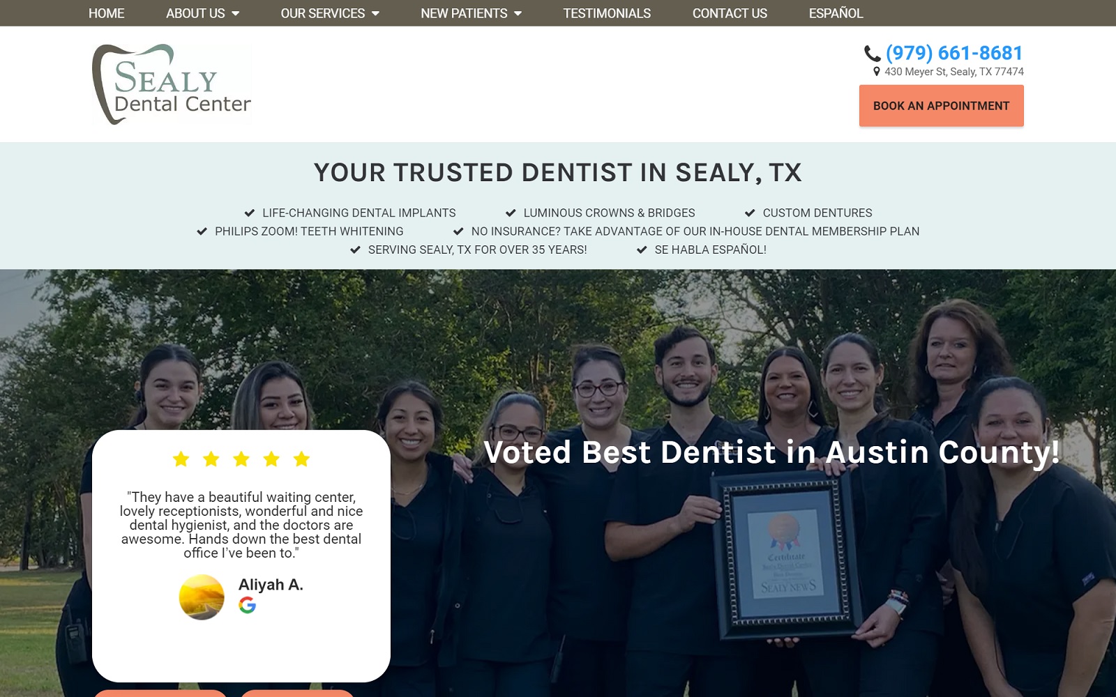 sealydentalcenter.com screenshot