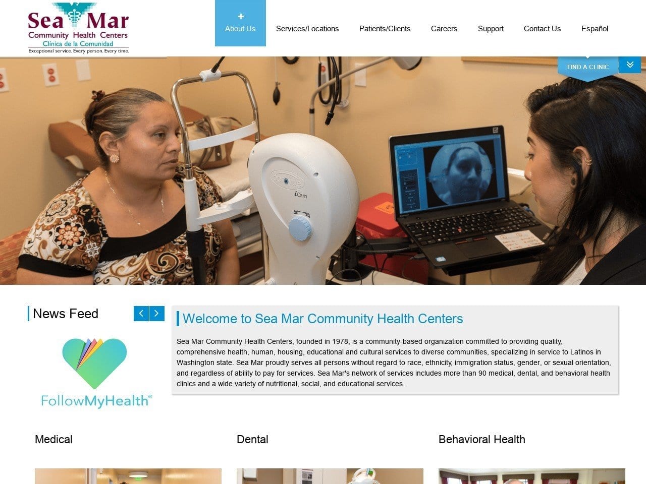 Sea Mar Marysville Medical & Dental Clinic Website Screenshot from seamar.org