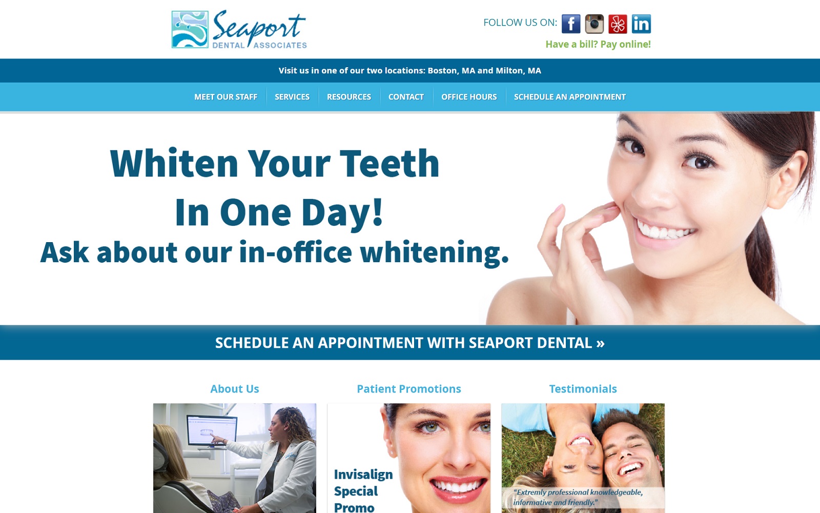 seaportdental.com screenshot