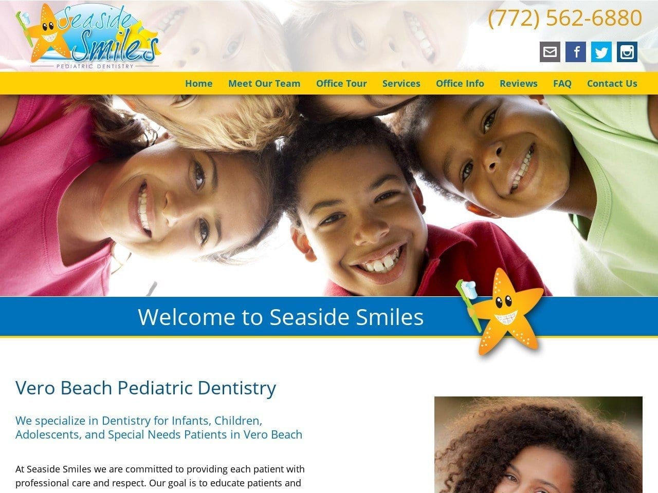 Seaside Smiles PLLC Website Screenshot from seasidesmiles.com