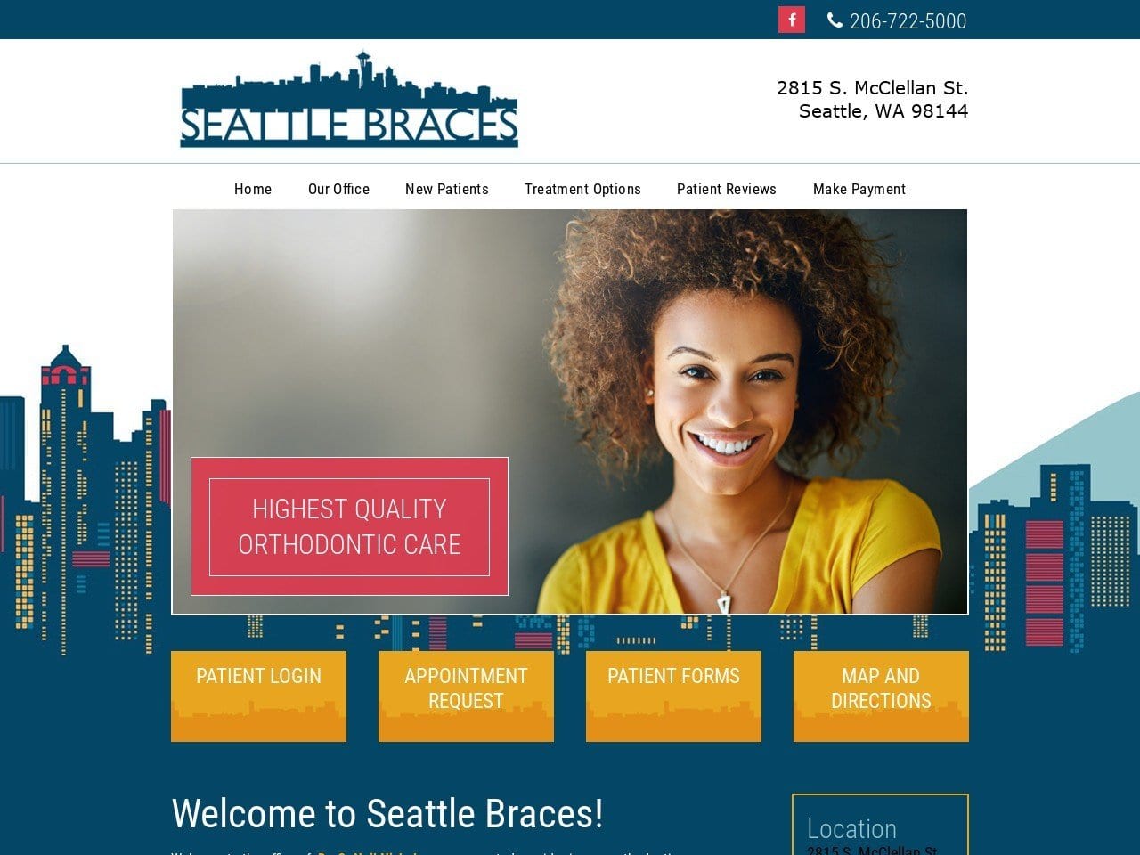 C. Neil Nicholson DDS Website Screenshot from seattlebraces.com