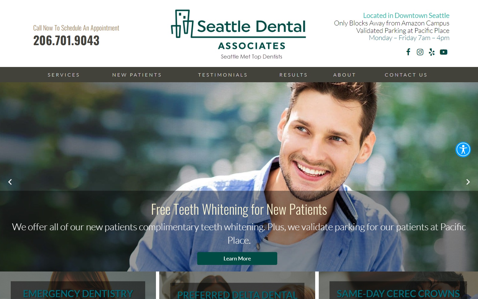 seattledentalassociates.com screenshot