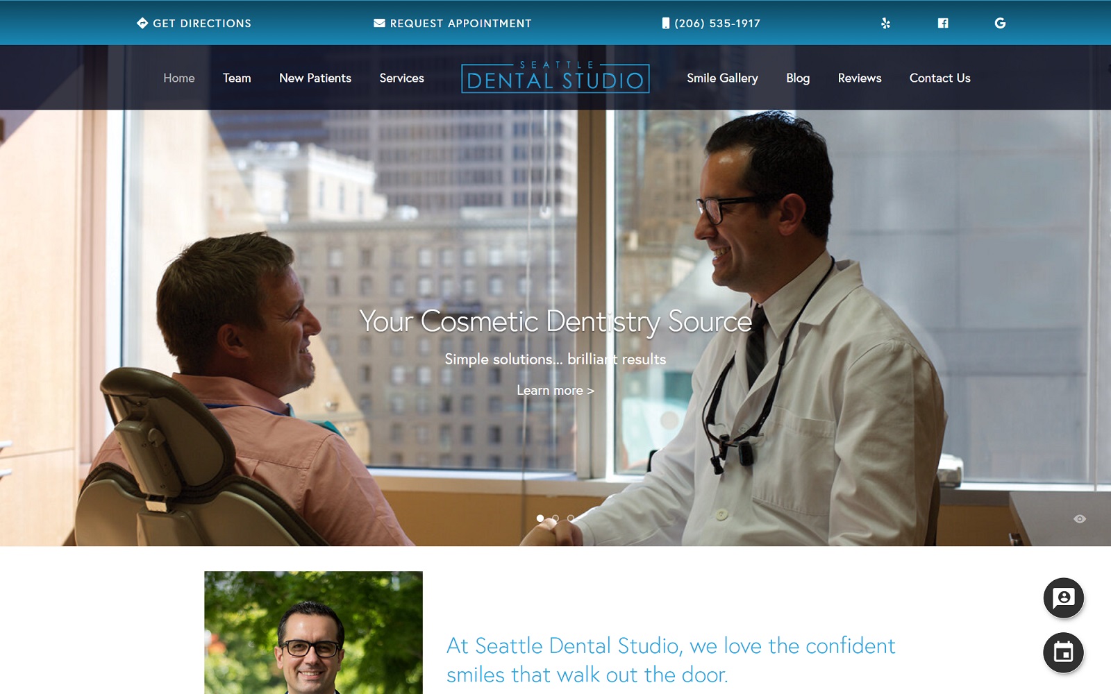 seattledentalstudio.com screenshot