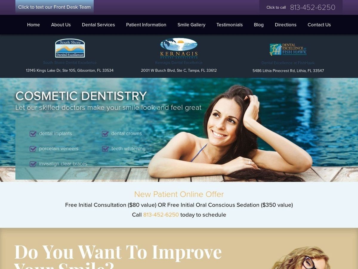 Dr. Michelle M. Scala DMD Website Screenshot from sedationdentistrytampa.com