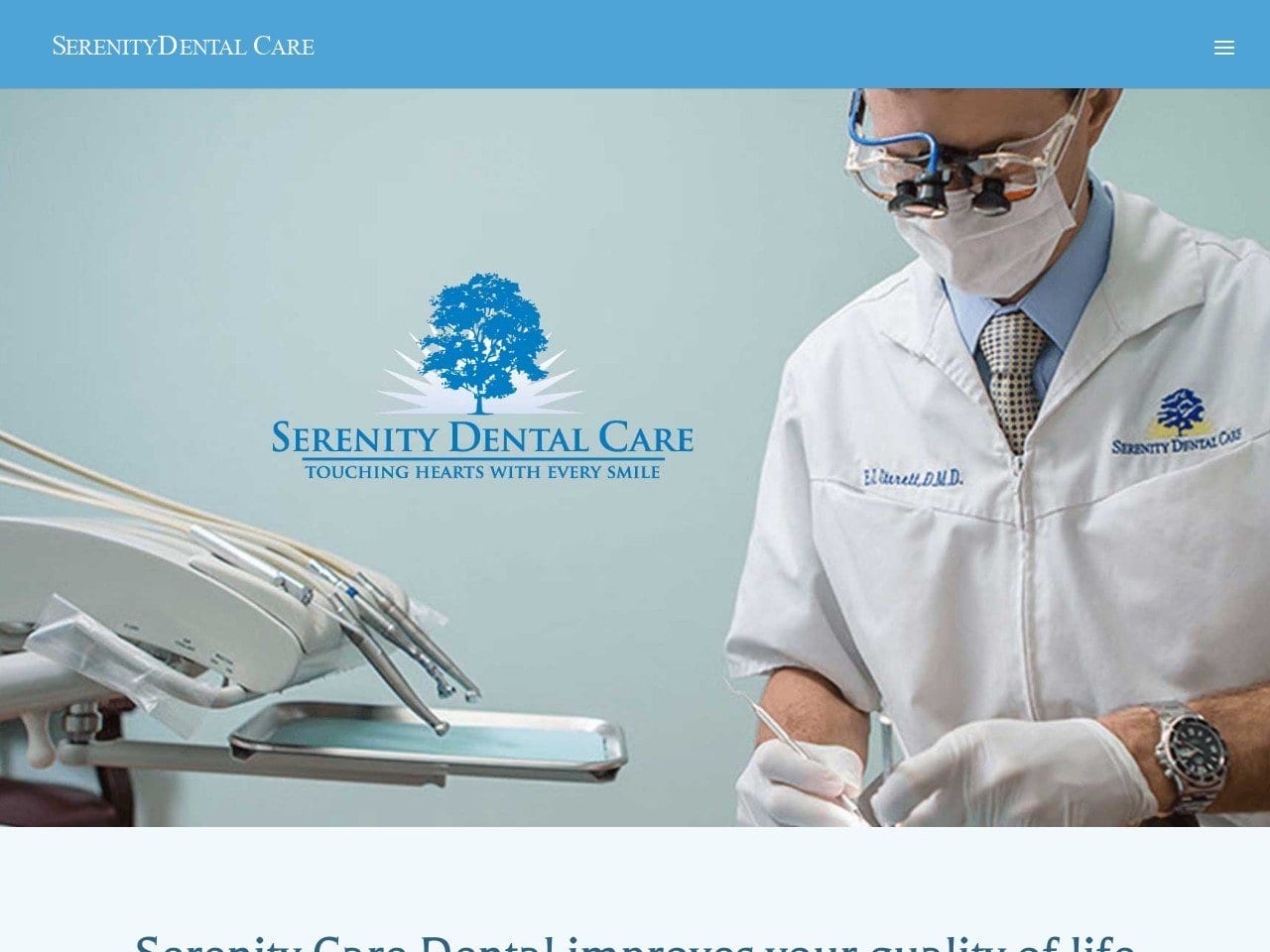 Serenity Dental Care LLC Website Screenshot from serenitydentalaugusta.com