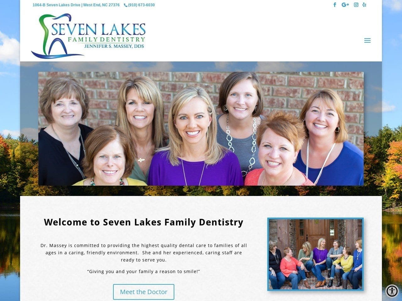 Massey Jennifer S DDS Website Screenshot from sevenlakesdentist.com