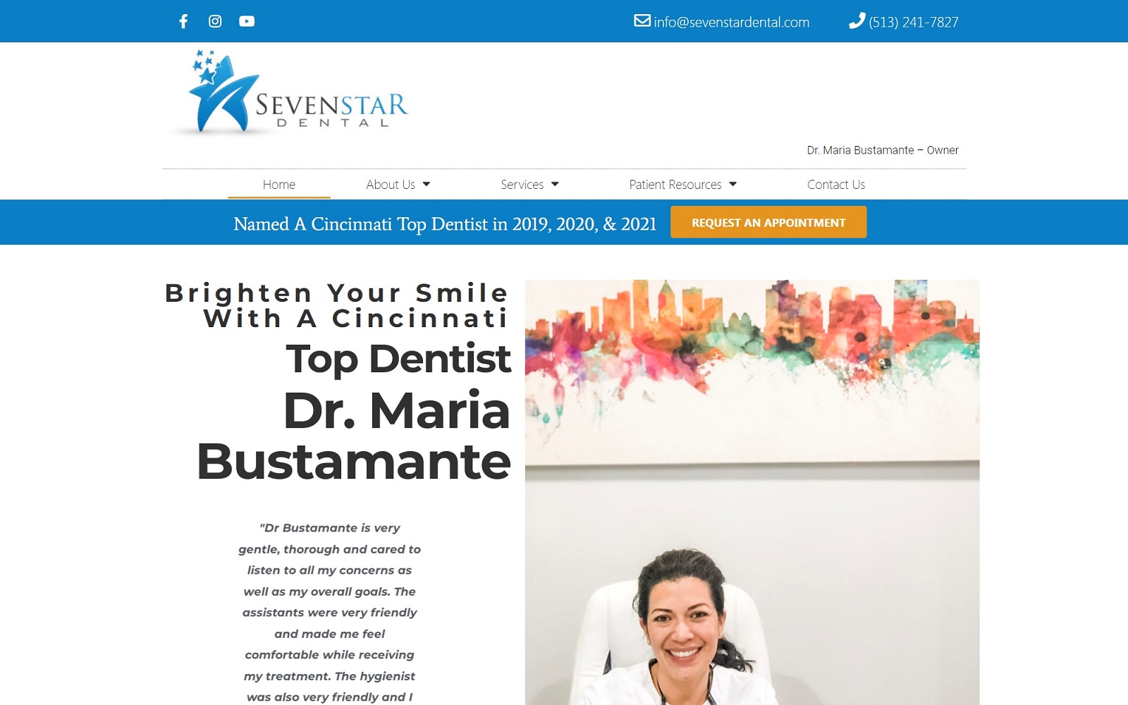 sevenstardental.com screenshot