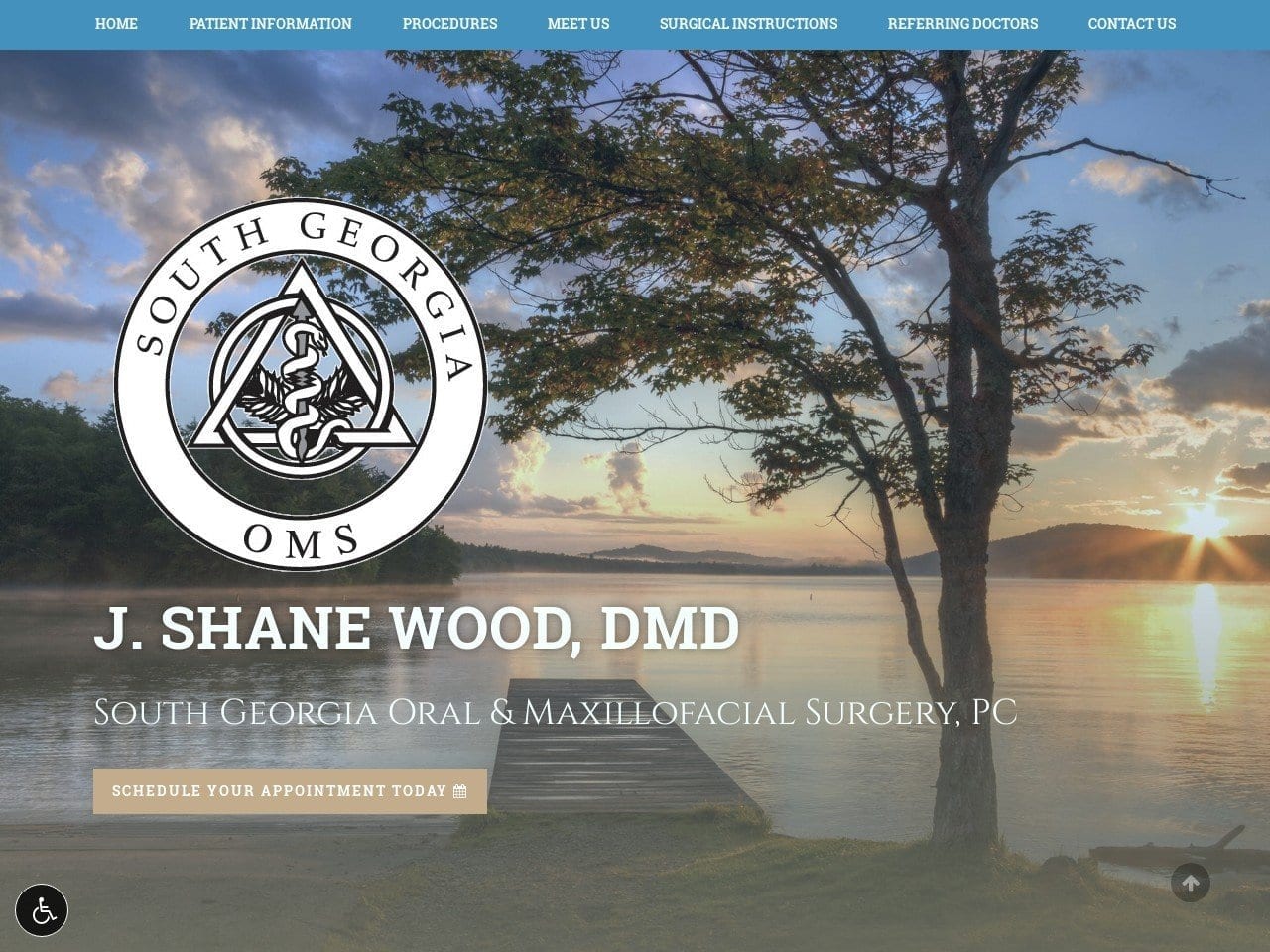 Dental Impant Surgery Website Screenshot from sgoms.com