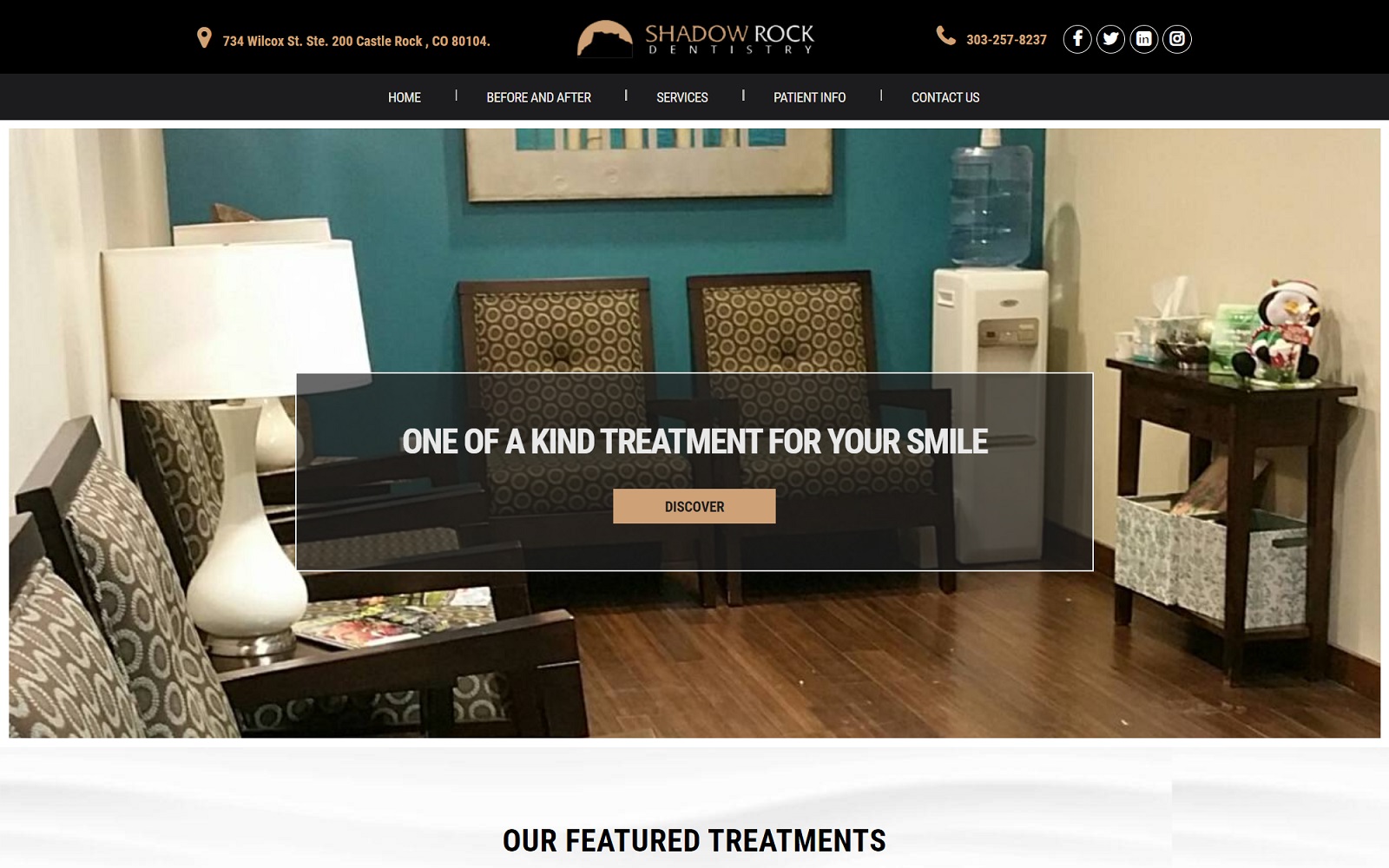 shadowrockdentistry.com screenshot