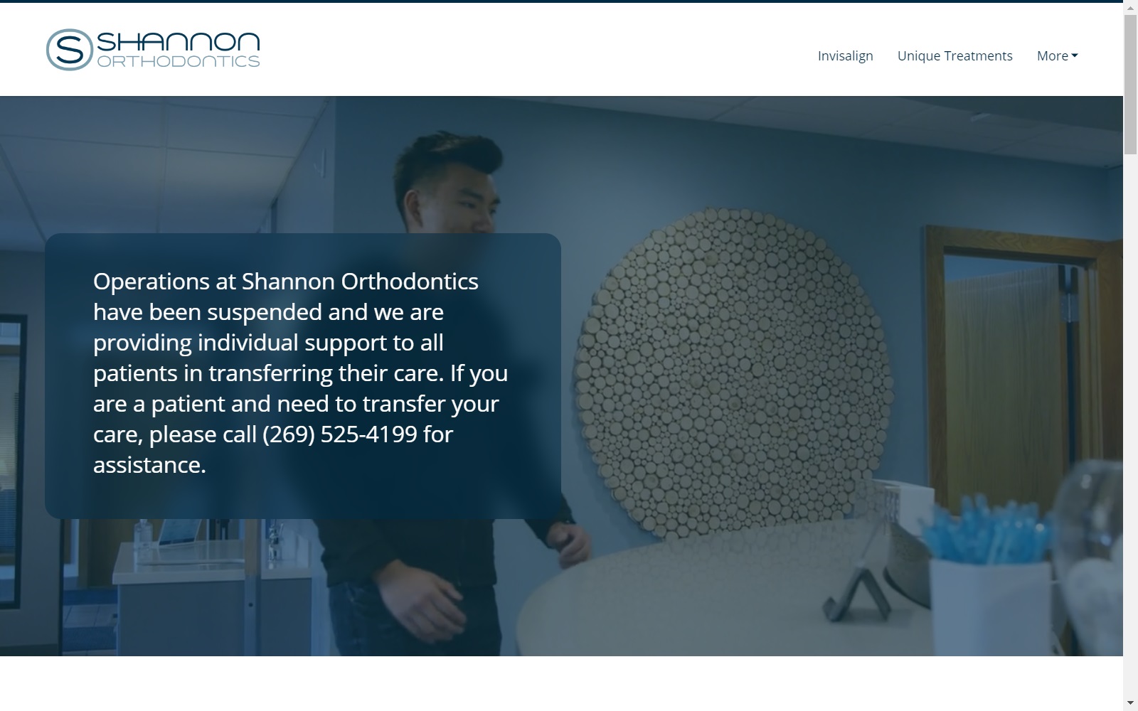 shannonortho.com screenshot