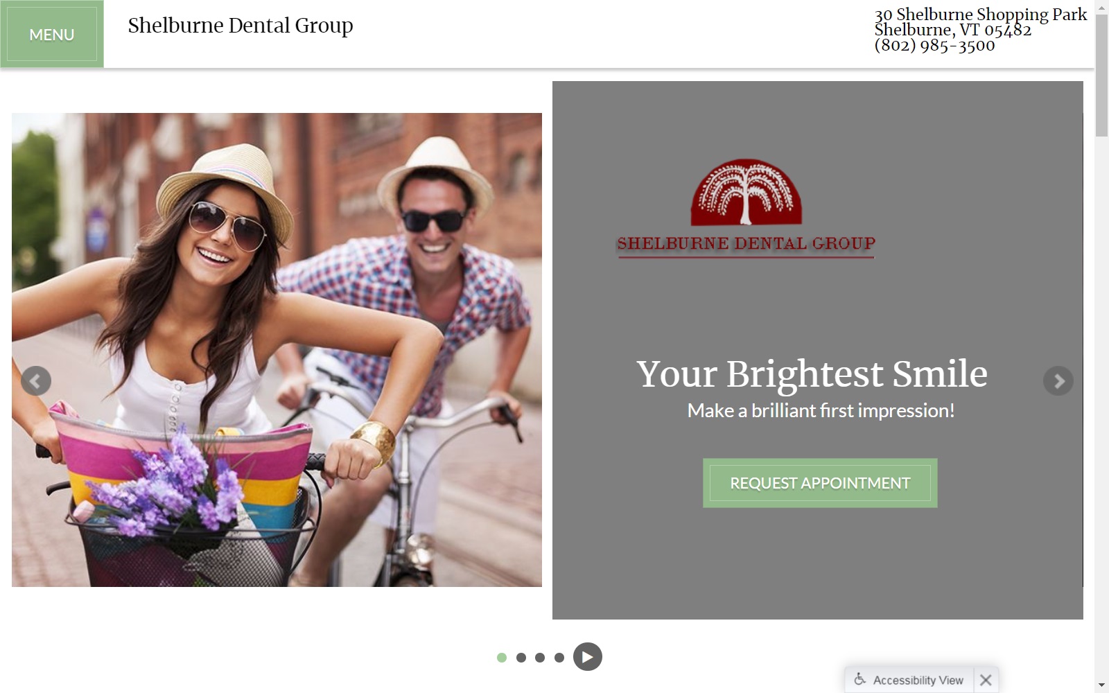 shelburnedental.com screenshot