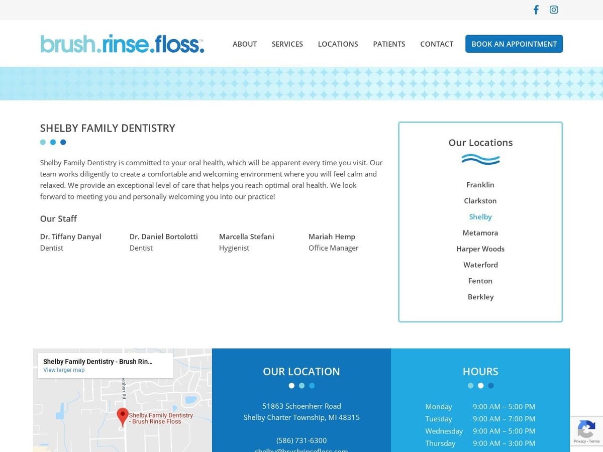 Daniel D. Bortolotti D.D.S. Website Screenshot from shelbydentist.com