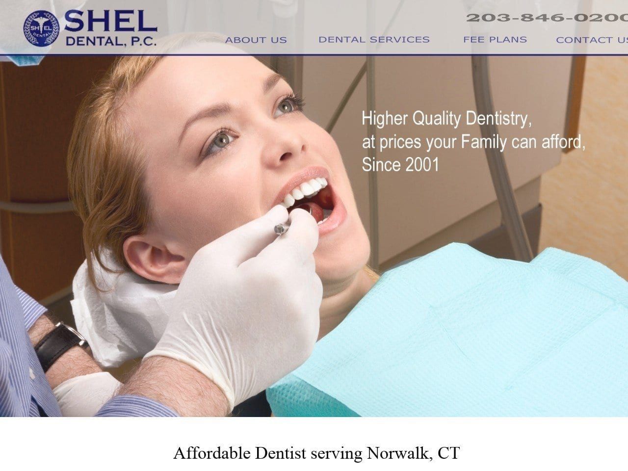 SHEL Dental P.C. Website Screenshot from sheldental.com