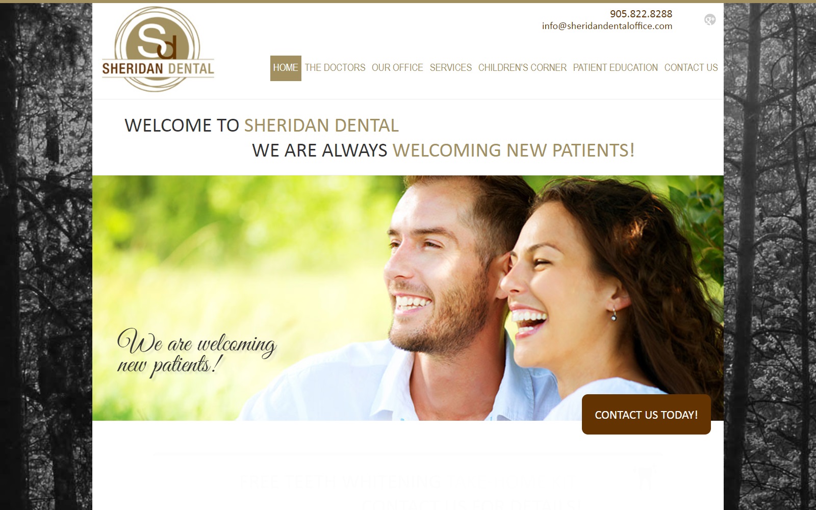 sheridandentaloffice.com screenshot