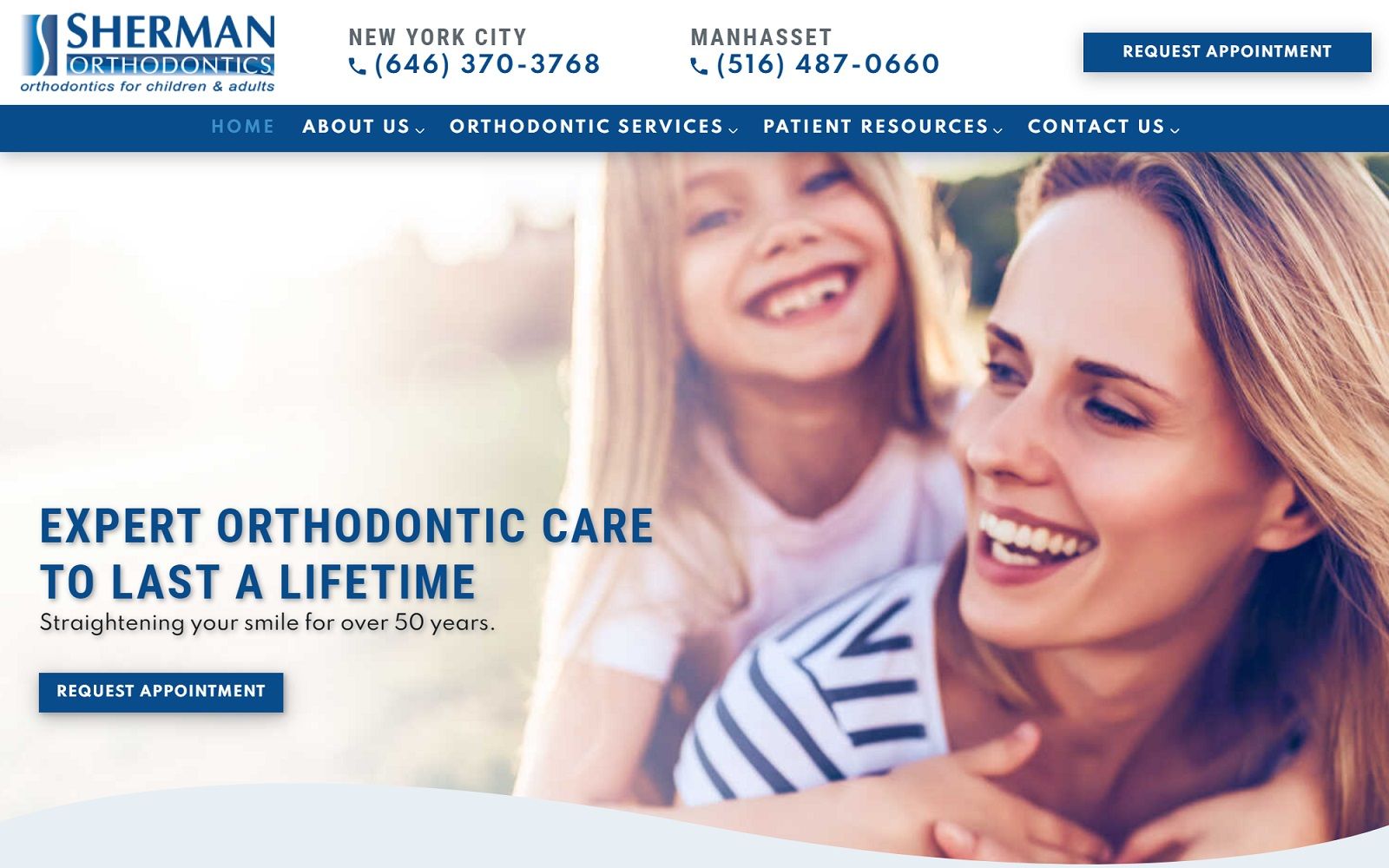 shermanorthodontics.net screenshot