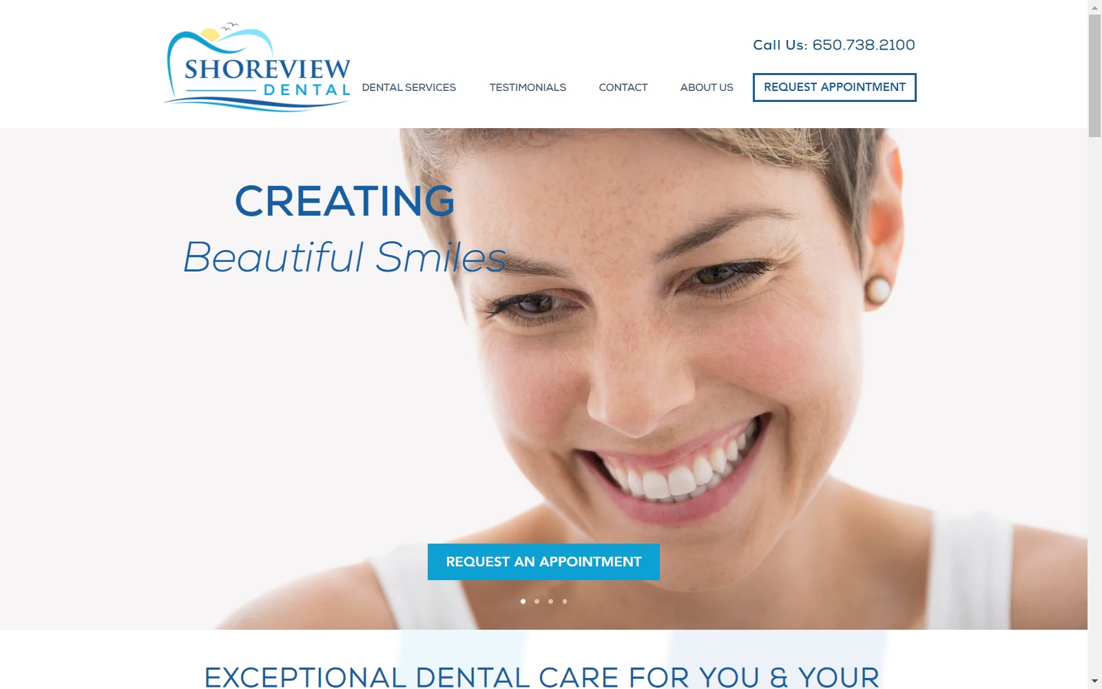 shoreviewdental.net screenshot