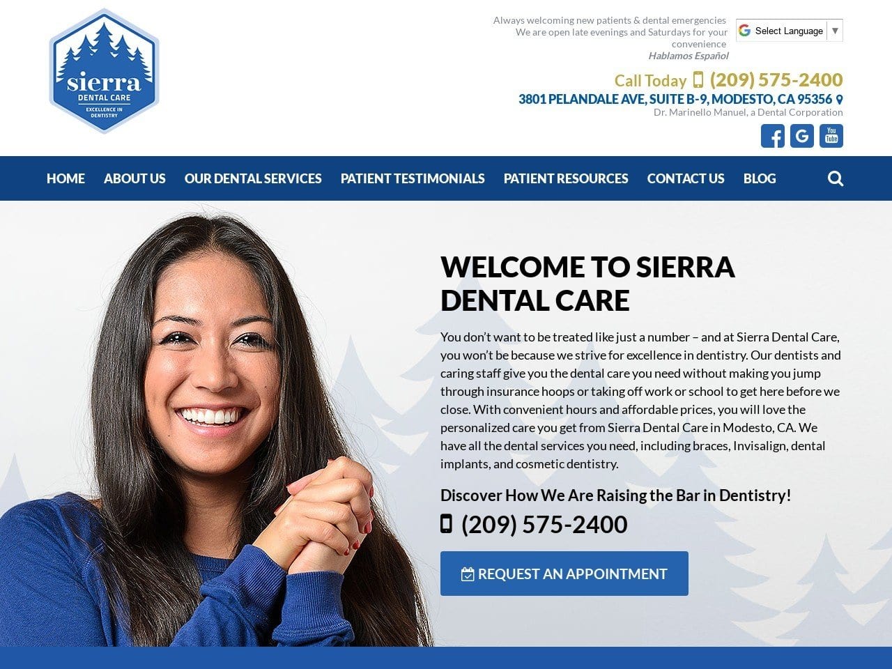 Sierra Dental Care Williams Kevin L DDS Website Screenshot from sierradentalcare.com