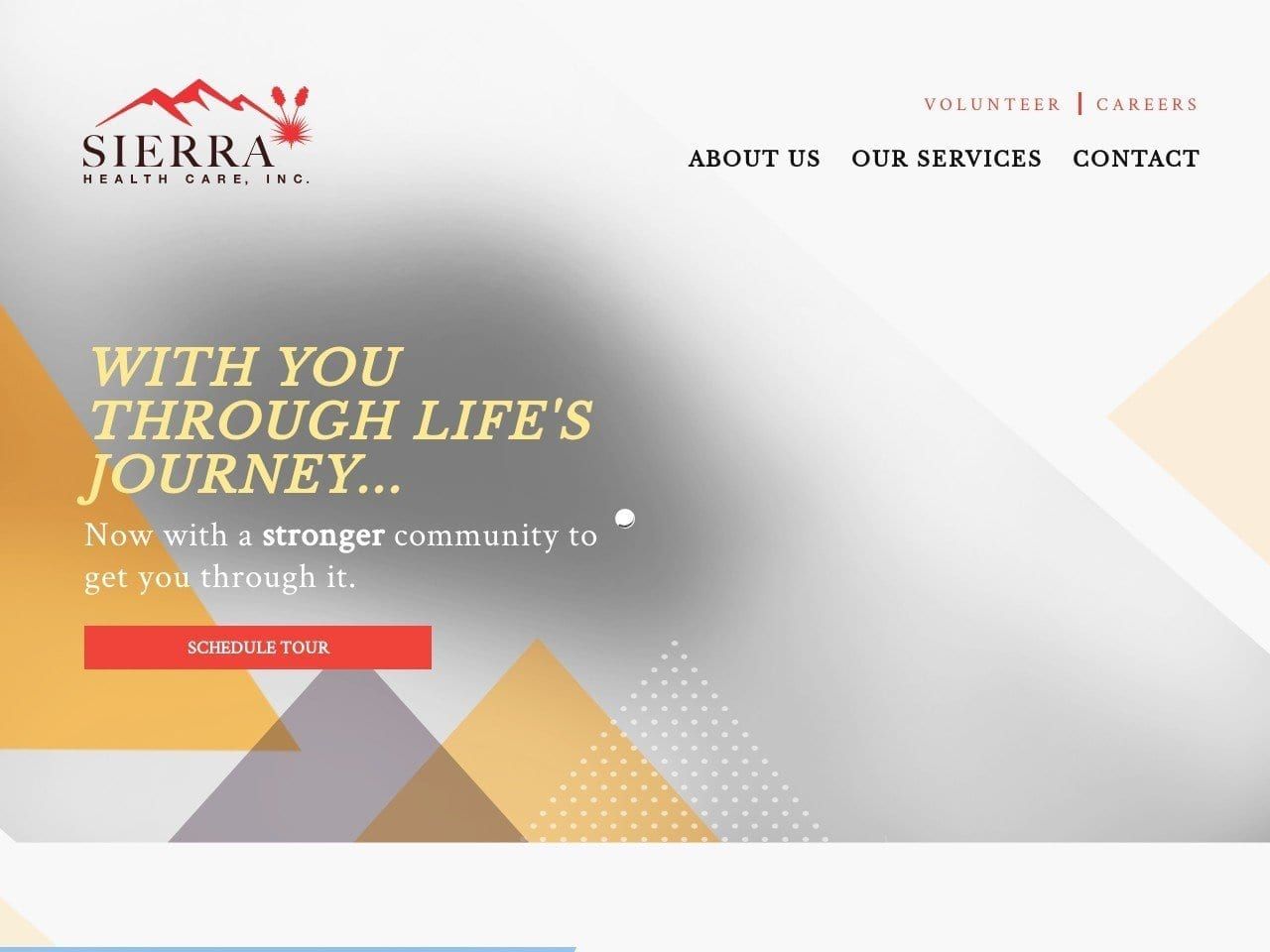 Sierra Health Center Website Screenshot from sierrahealthcare.com