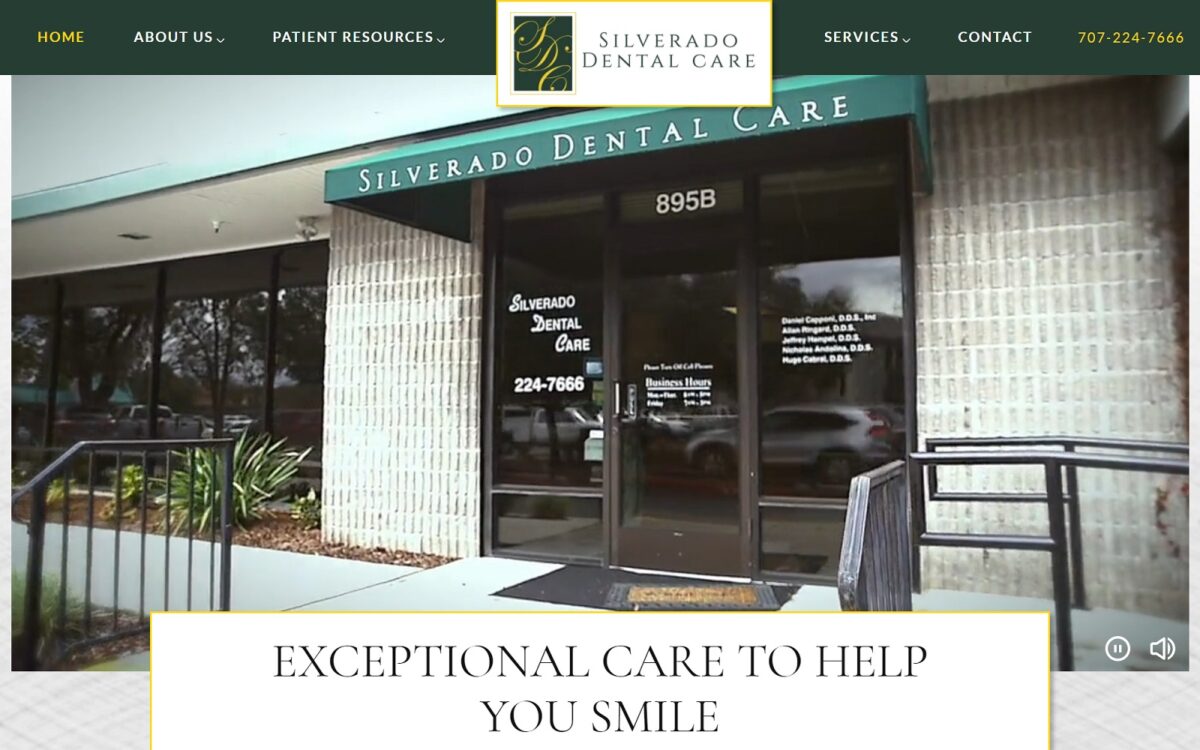 silveradodentalcare.com screenshot