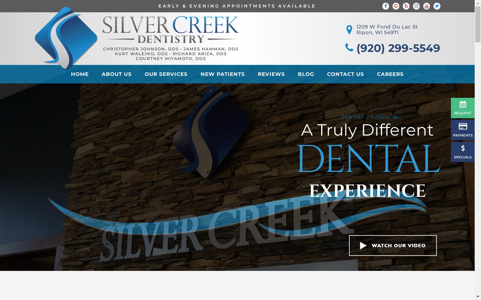 silvercreekdentistry.com screenshot