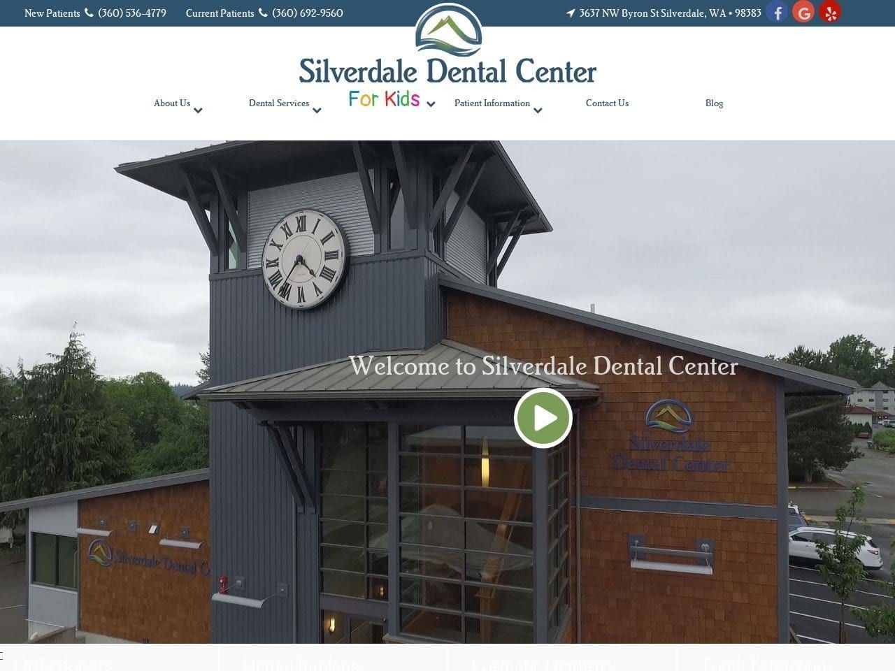 Silverdale Dental Center Website Screenshot from silverdaledentalcenter.com