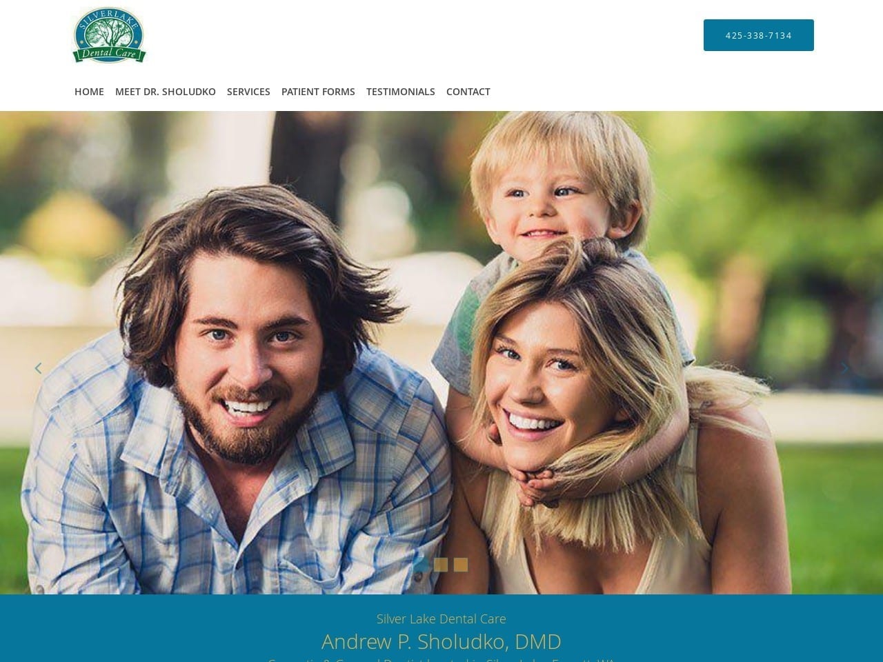 Steven R Haub DDS Website Screenshot from silverlakedentalcare.com