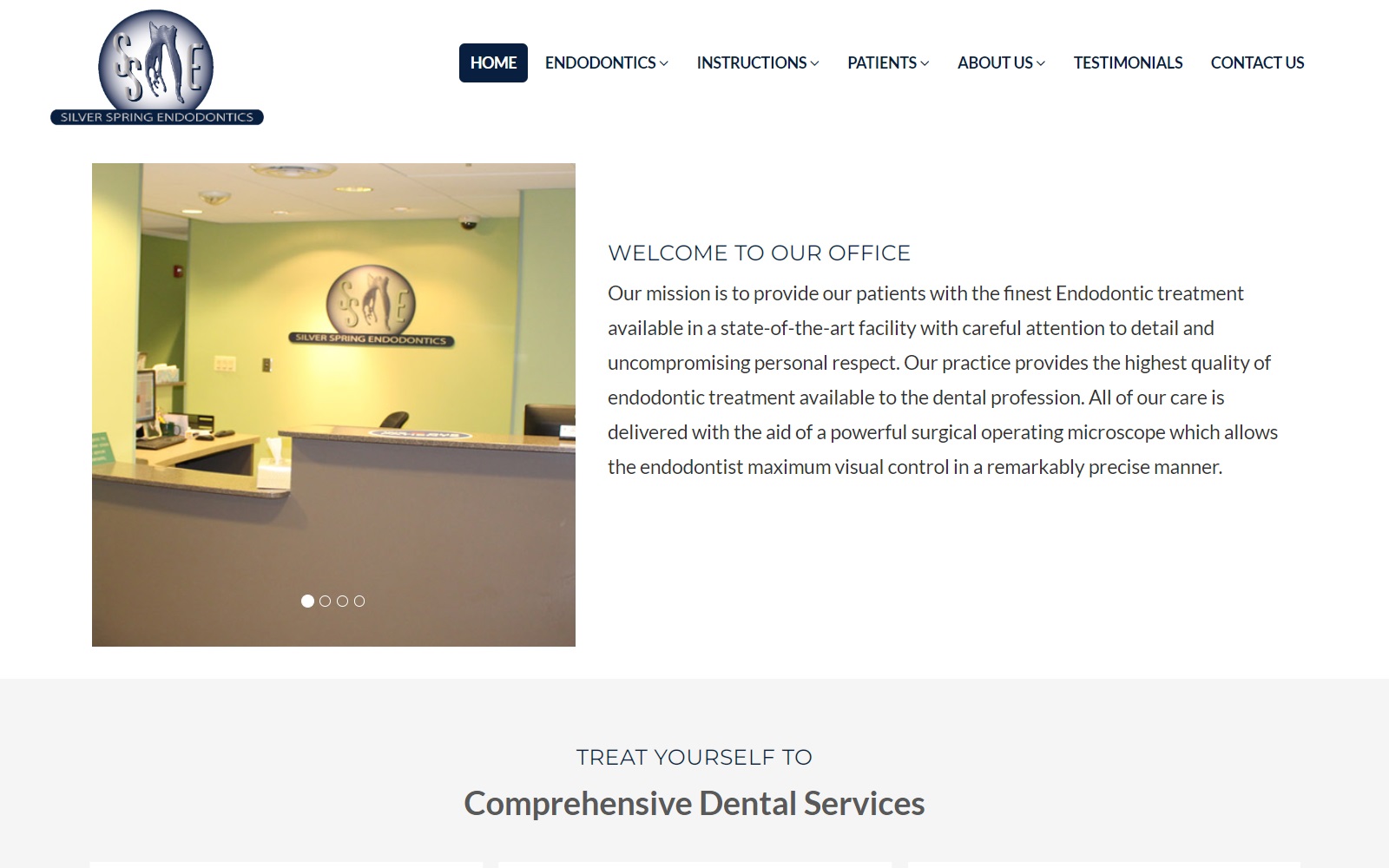 silverspringendodontics.com screenshot